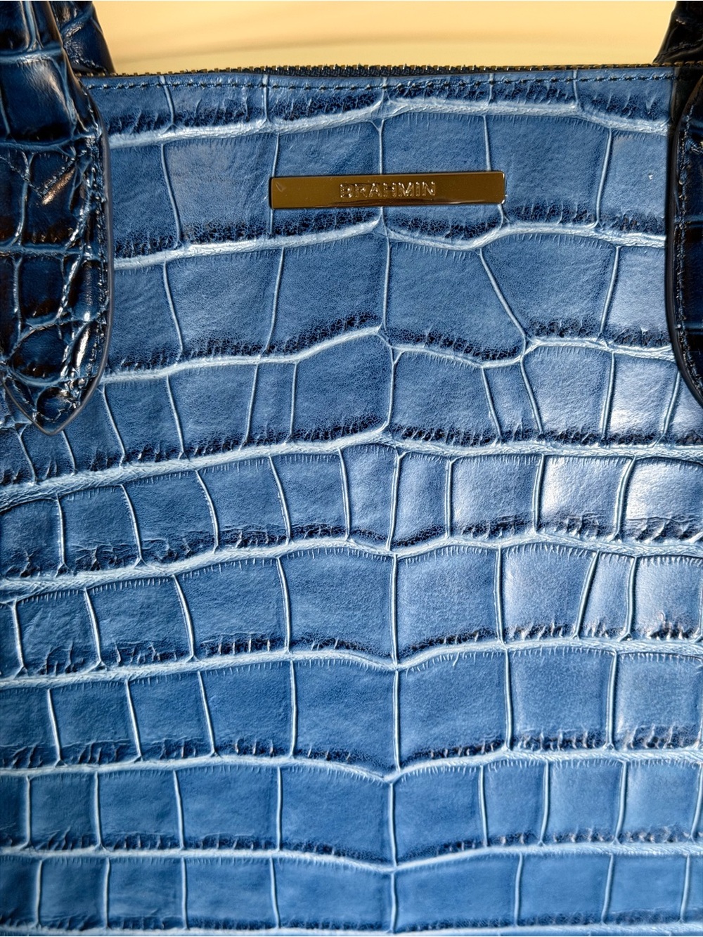 Brahmin Caroline Heavenly Blue Lumeria Satchel - Picture 3 of 15